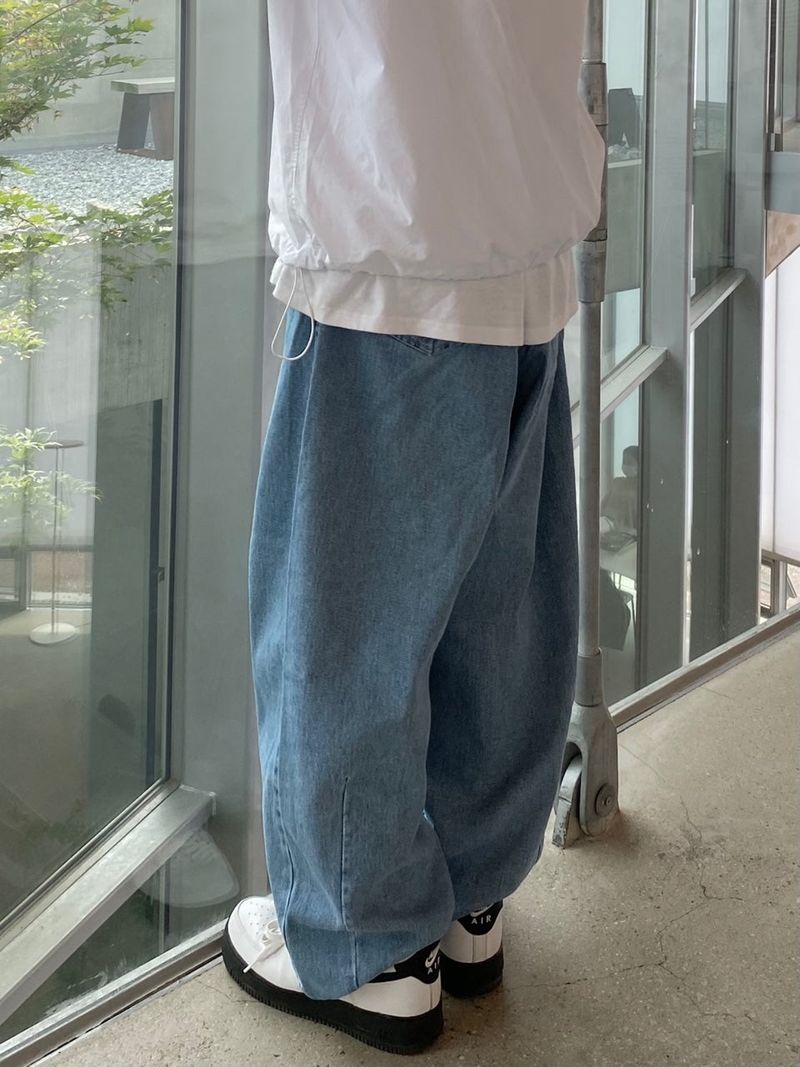For season balloon fit denim pants 2C
