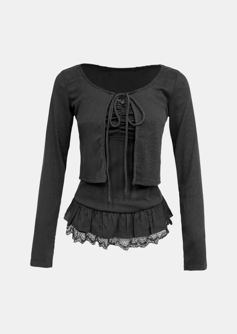 Liah Lace Cami & Cardigan Set