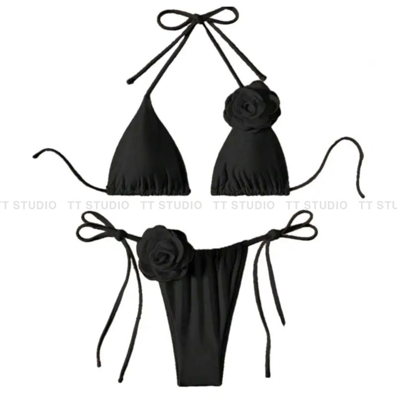 Black rose bikini