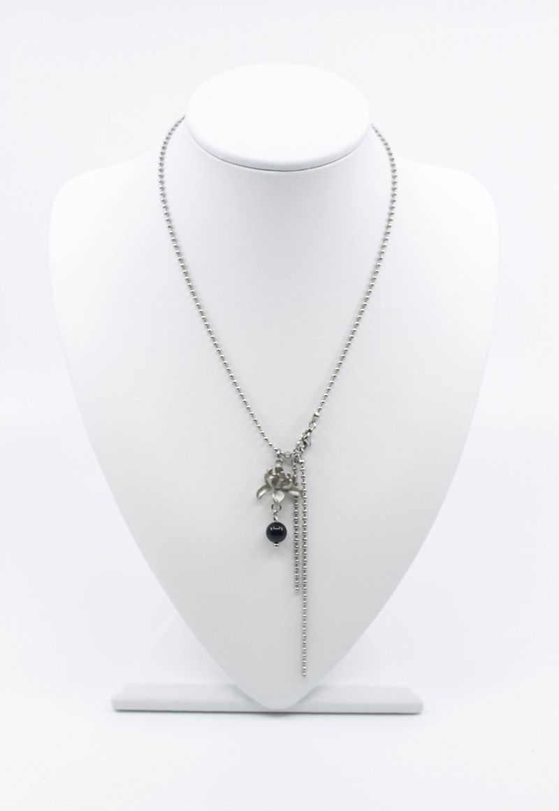 紅煙 Suryeon necklace (2way) (Black/Blue)