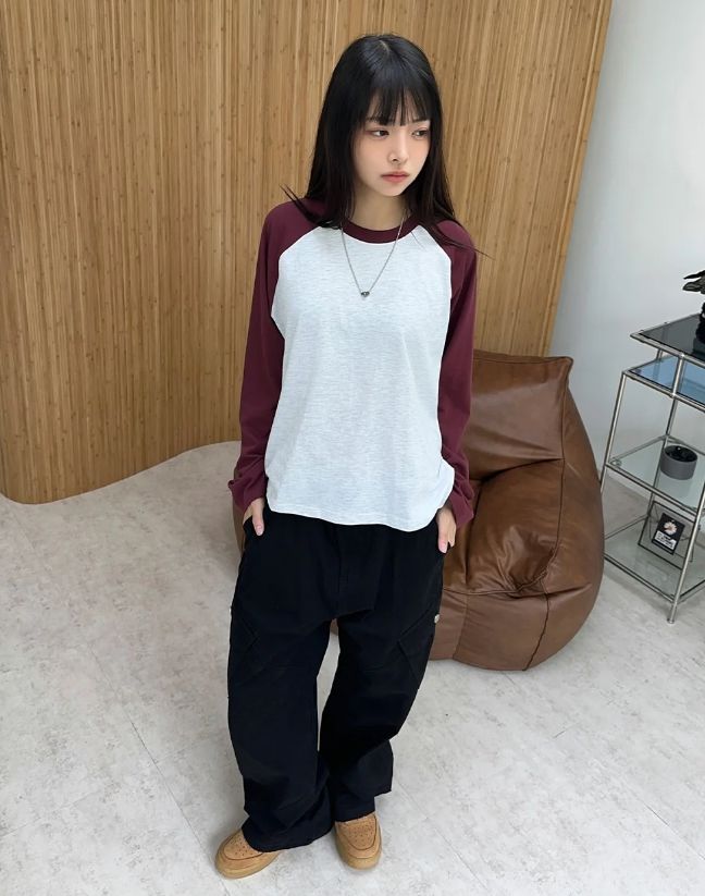 Toen-dyed diagonal cargo pants