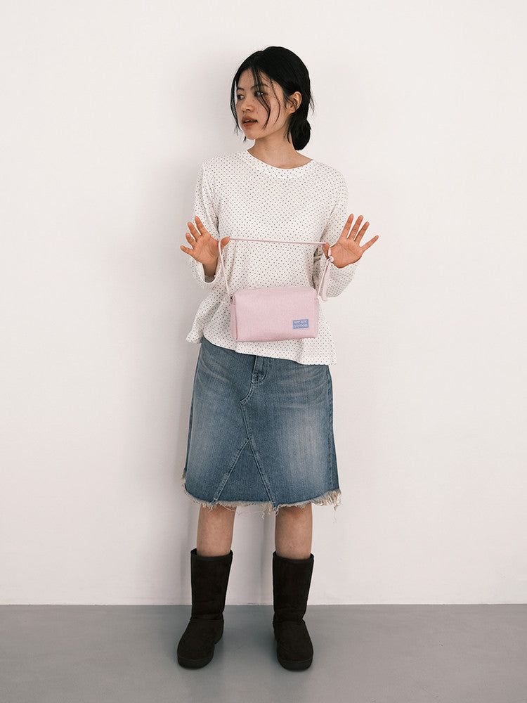Rectangle bag (purple pink)