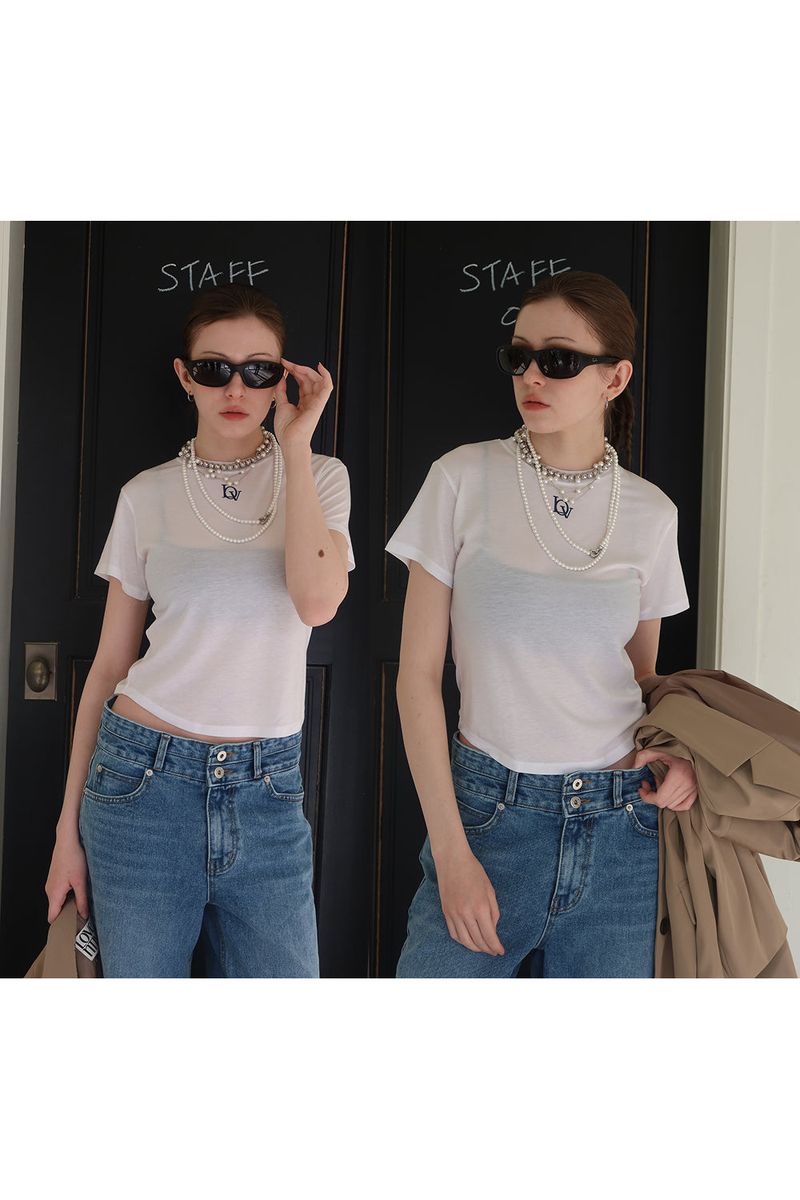 TENCEL PETIT TEE_WHITE