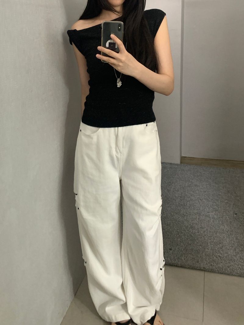 [~2XL] ハワード サイドリベットパンツ
