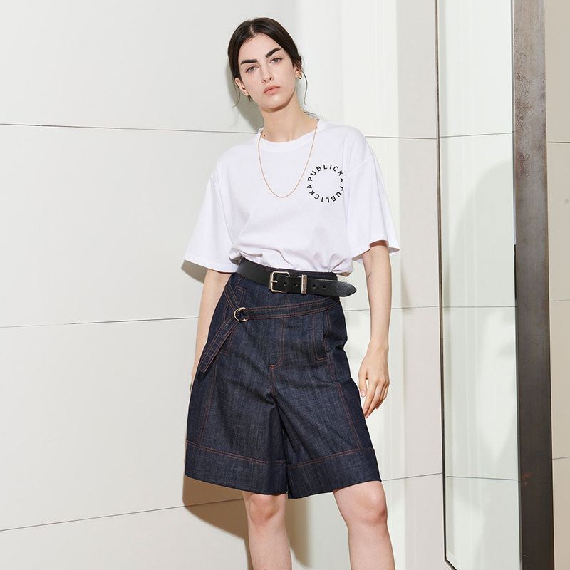  DIJON HALF PANTS, DENIM