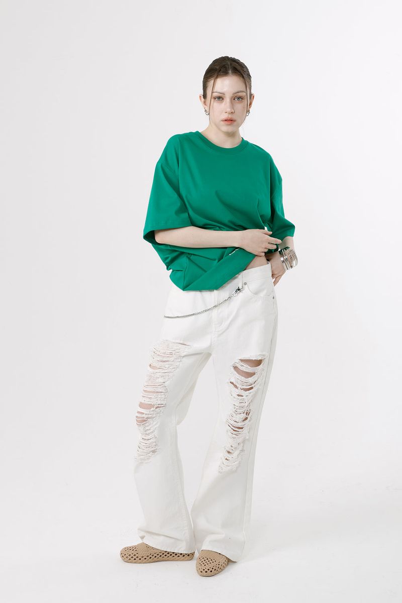 MULTI PRINTING T-SHIRT LIZE_GREEN