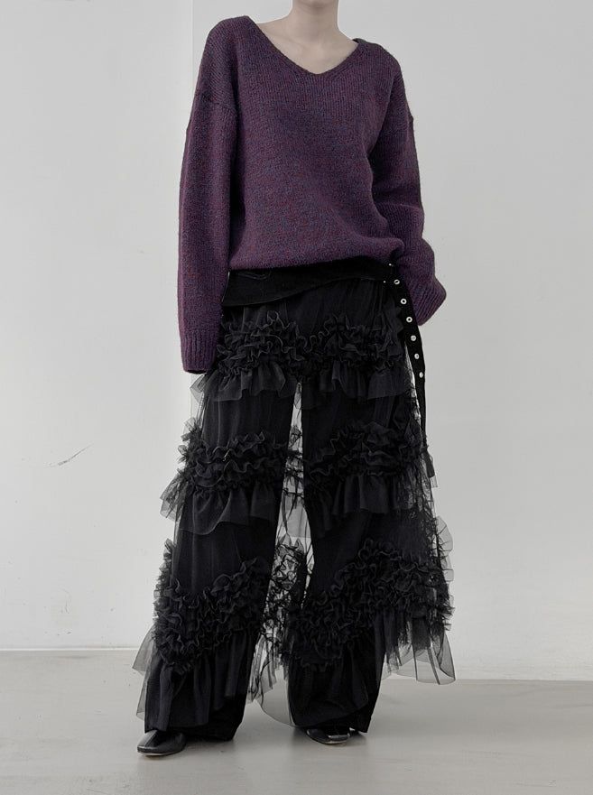 Zen V-neck Bocashi Knit