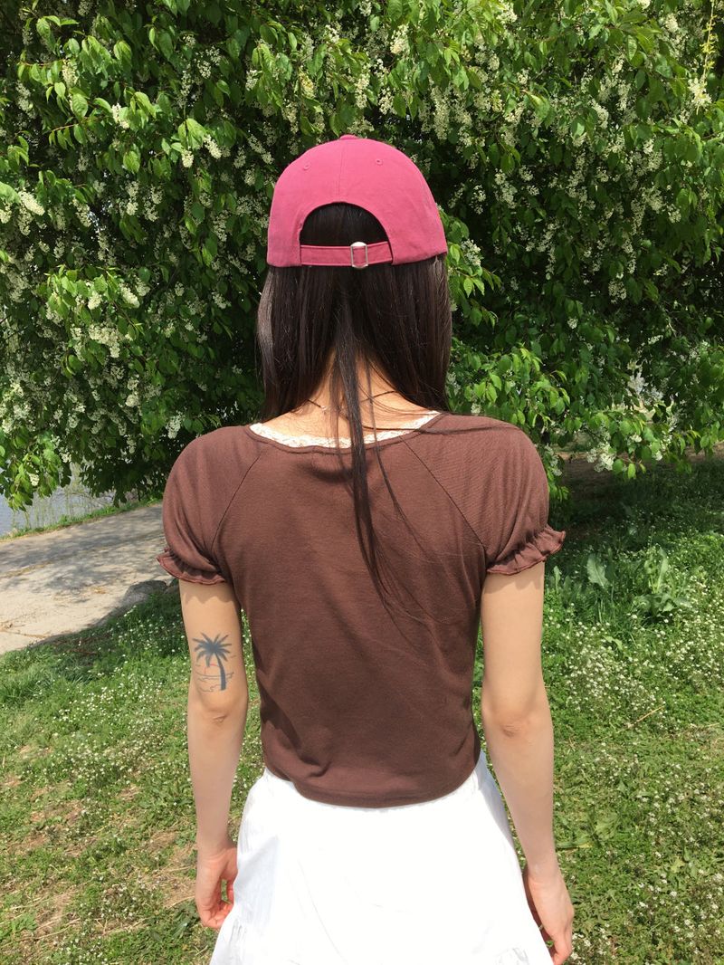 Lace shirring short sleeve(4color)