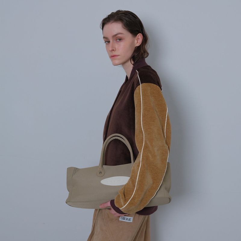 Brown/Camel Two Tone Varsity Jacket