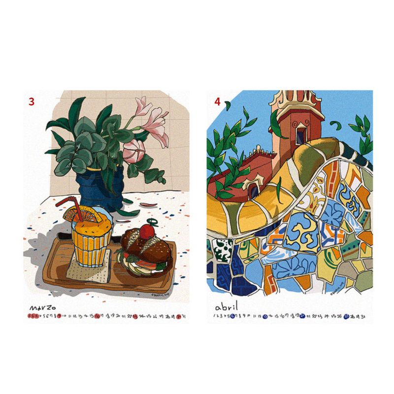 2026 Spain Calendar (A4)
