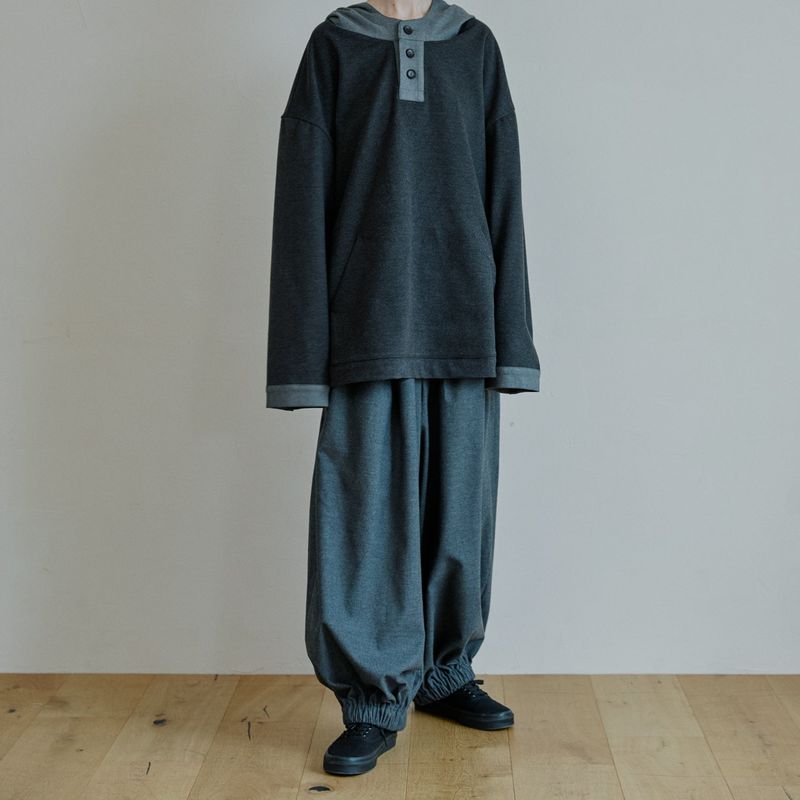 unisex jogger balloon pants gray