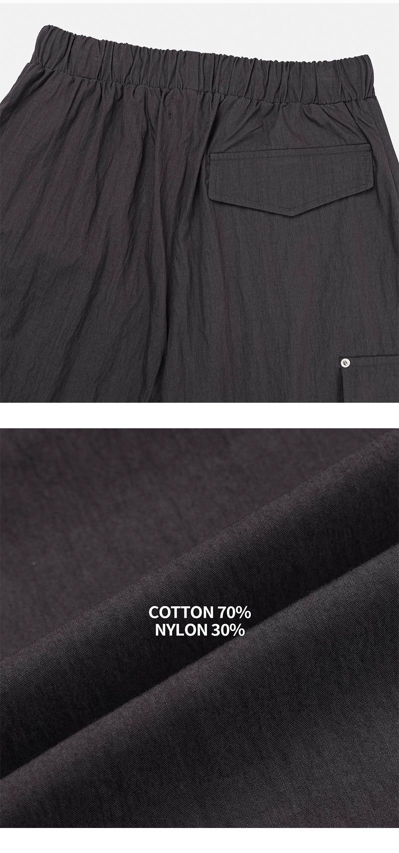 [UNISEX] Flap string cargo banding pants (2color)