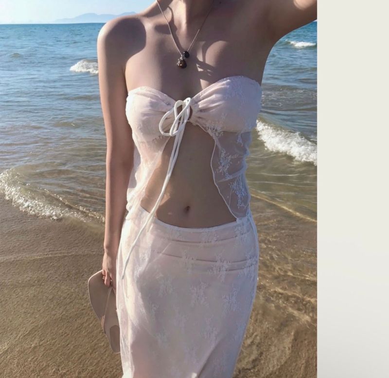 [ 3-piece / nude mermaid mood ] アルコホールフリーアイスビキニ