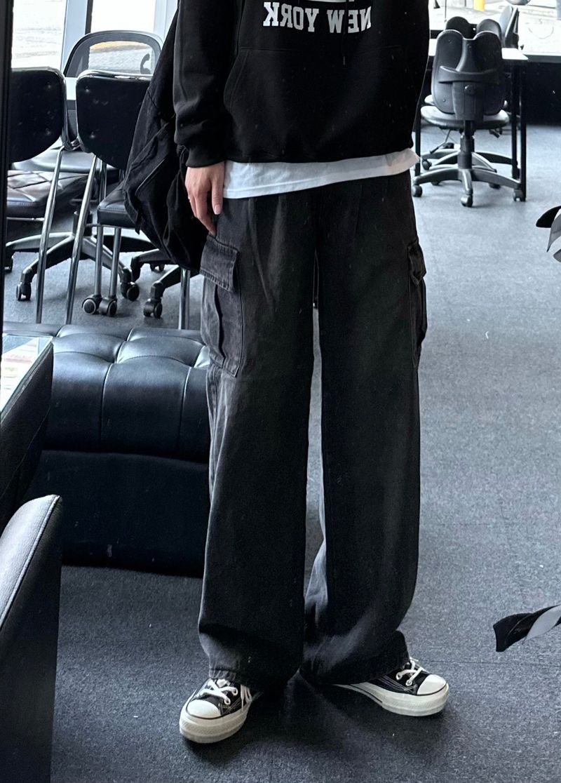 nesty cargo twotuck denim pants