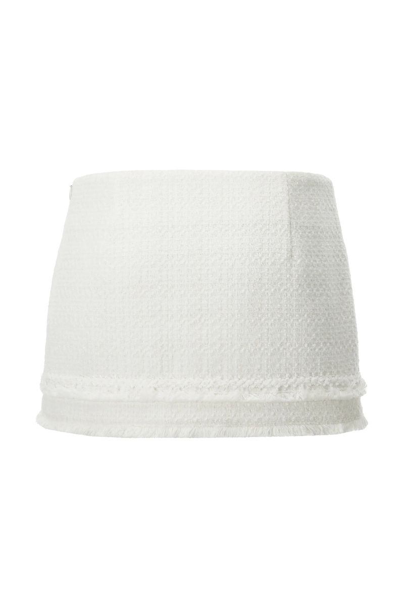 Carrie tweed skirt - ivory 