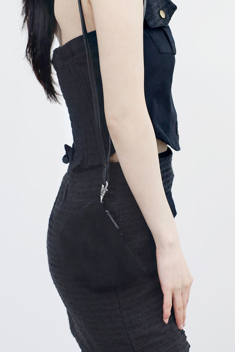 Romean Suede Strap Mini Bag