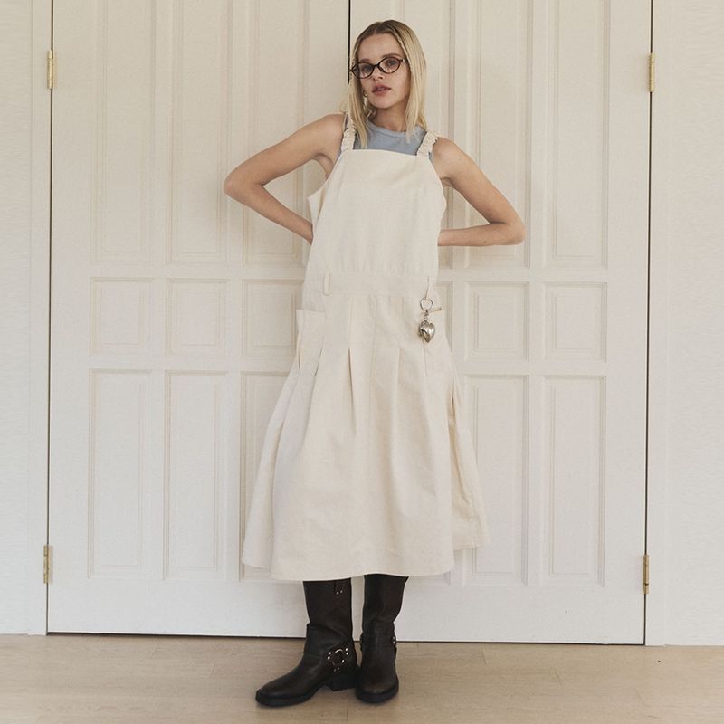 Balmy overall one-piece (ivory)