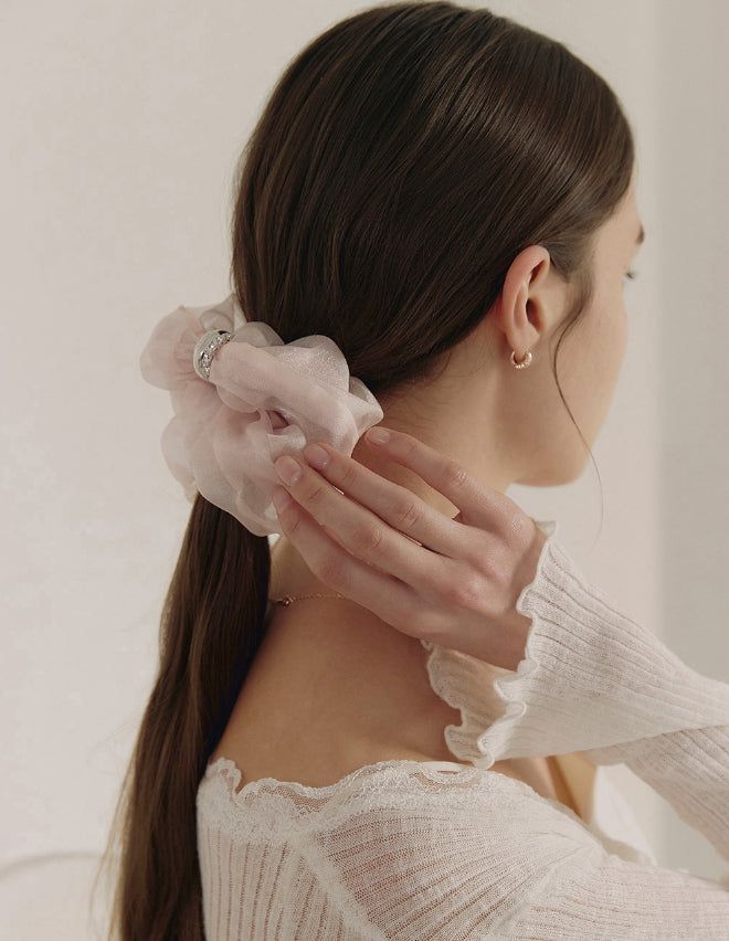 26SS★ Duo Shine (W) Duo Tulle Scrunchie
