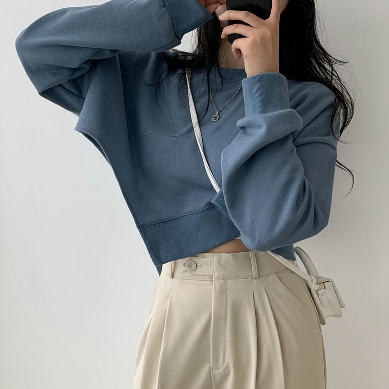 [High waist] one-button pin tuck slacks