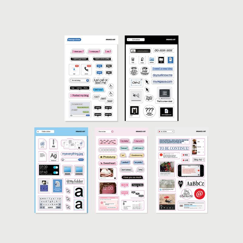 oab digital sticker set / 5 sticker set