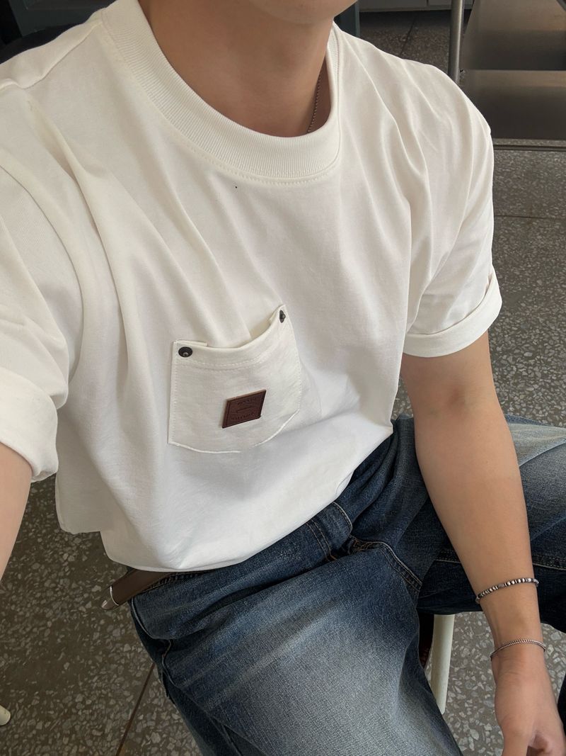 Burning patch walk short sleeve tee