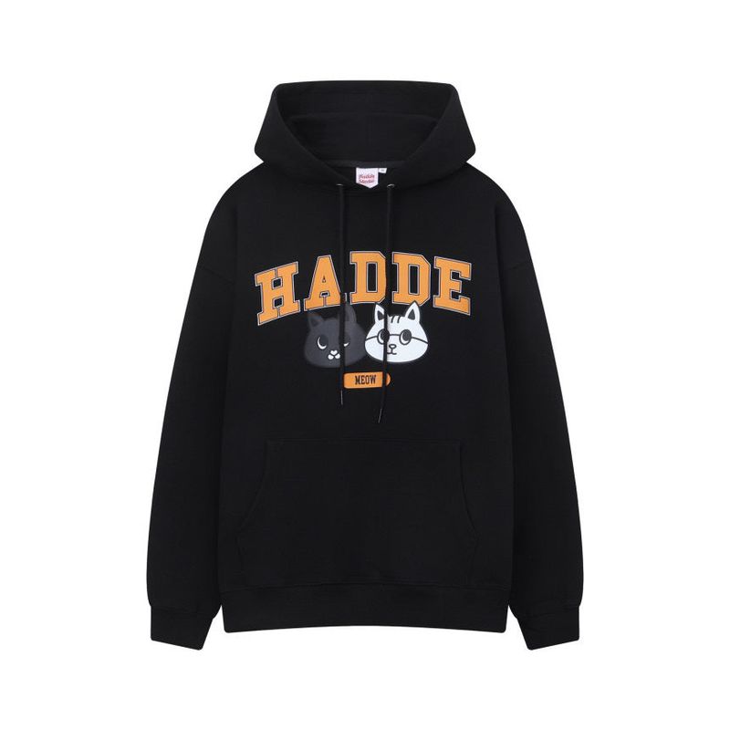 Hadde Studio（ハッデスタジオ）の「HADDE CAT HOODIE BLACK（Tops）」