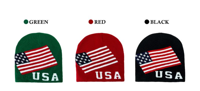 USA Flag Freedom Basic Beanie (3 colors)