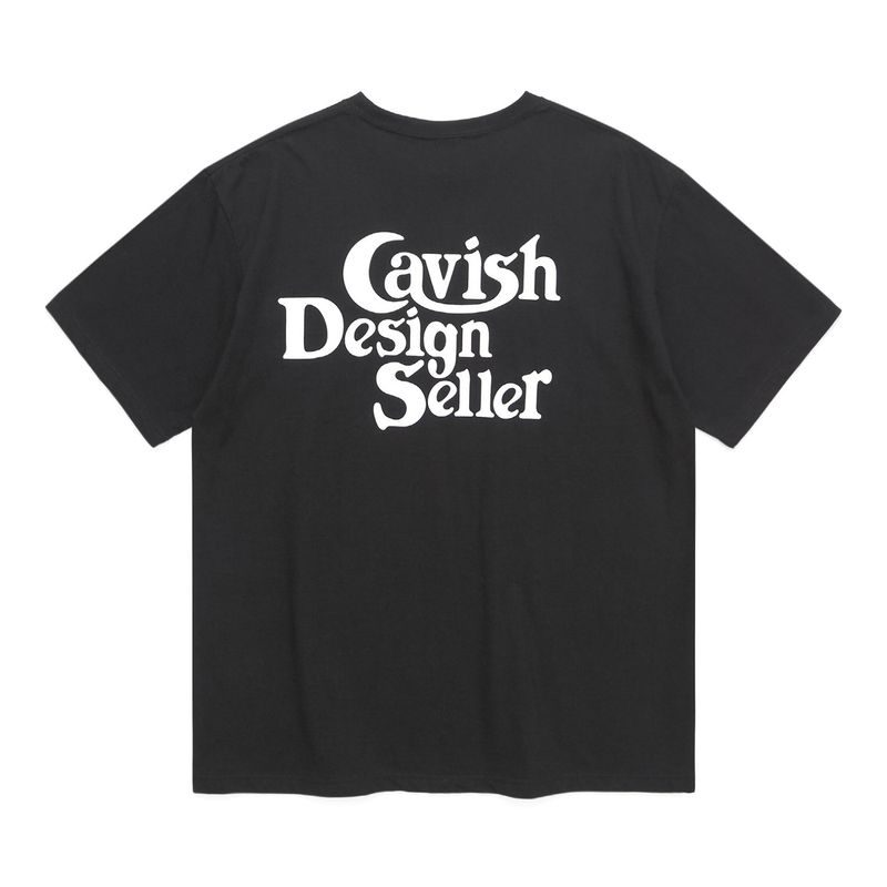 cavish（カビシ）の「SELLER LOGO SS TEE BLACK(CV2BMMT500A)（Tops）」