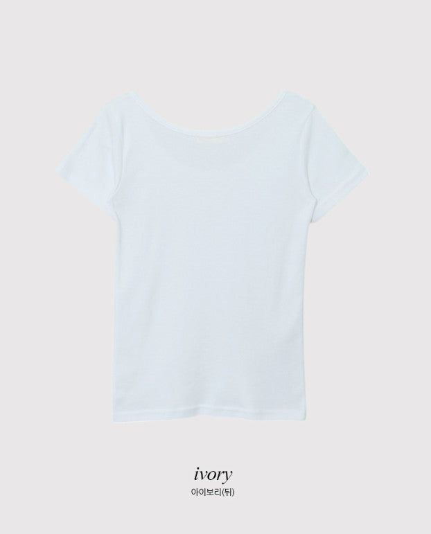 Basic Mood Slim U-neck T-shirt (6color)