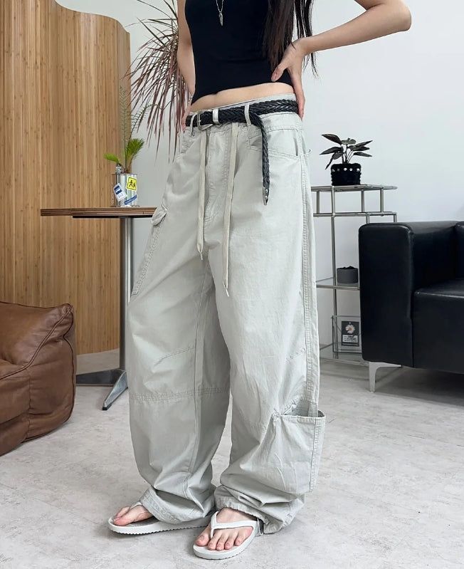 SATIIIZ（サティーズ）の「ロアン ウォッシュド ユーティリティ ポケット パンツ（パンツ）」