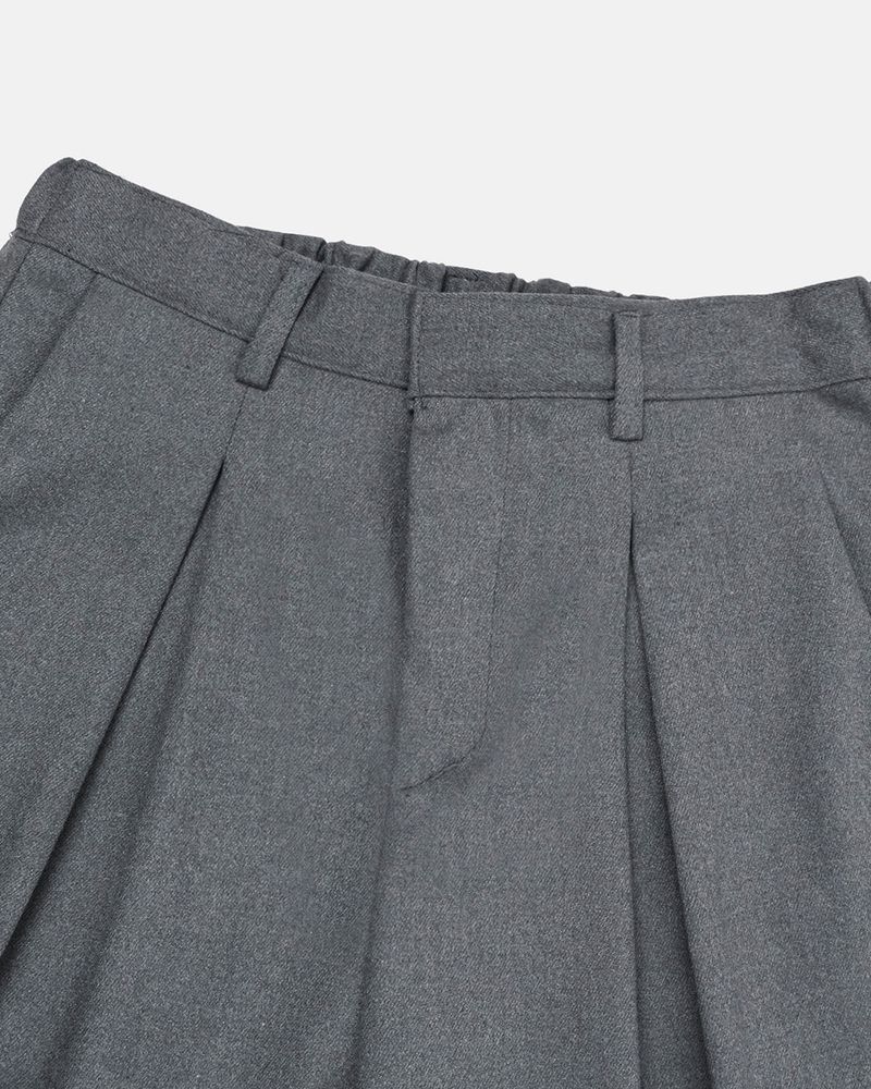 Tia Double-Pleat Wide Slacks