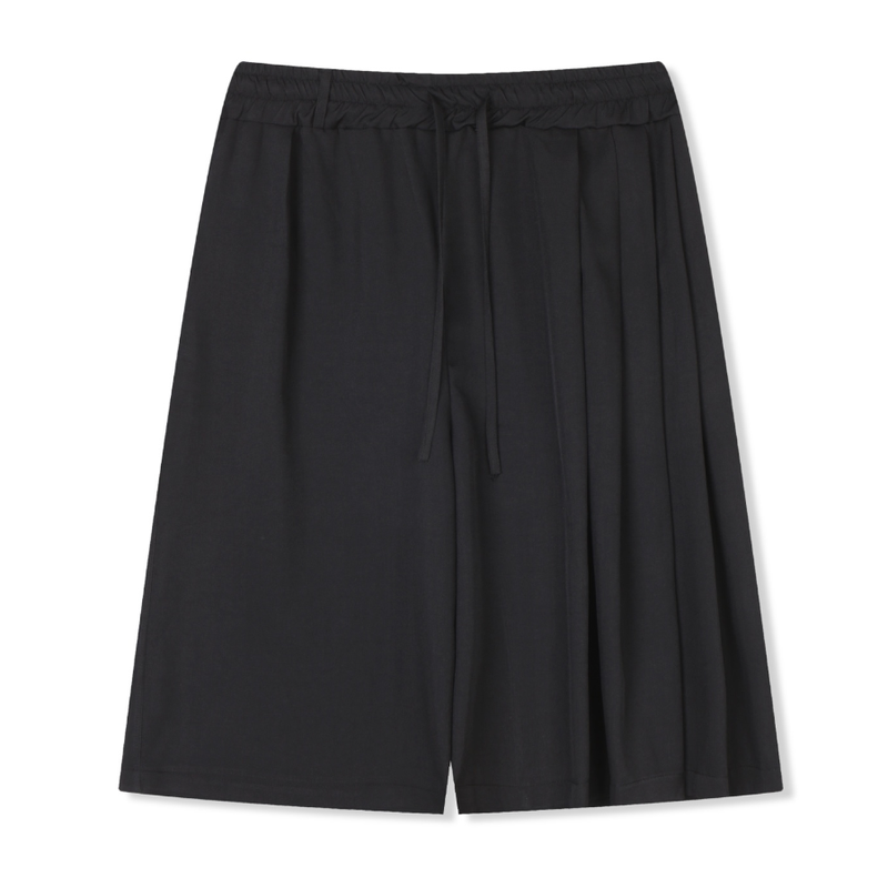 wrap skirt + pleats pants