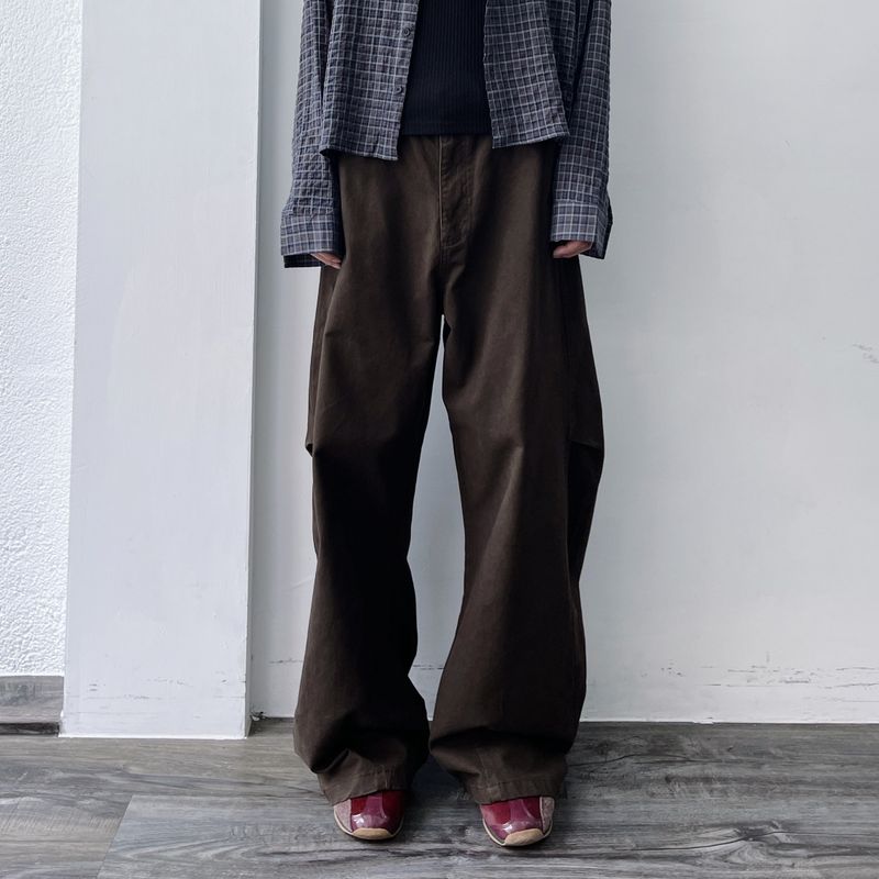 FADE MEET（フェードミート）の「Brown Shadow Wide Pants（Pants）」