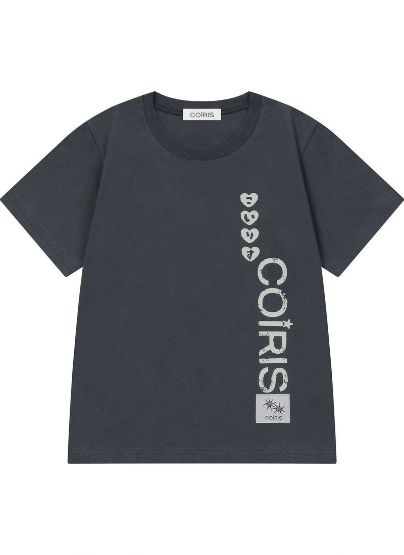 COIRIS（コイリス）の「COIRO SIDE CRACK LETTERING HALF T（Tops）」