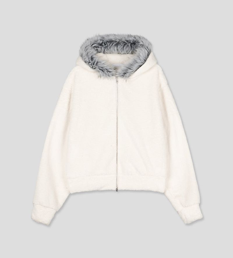 No.1492 eskimo hood ZIP-UP (3color)