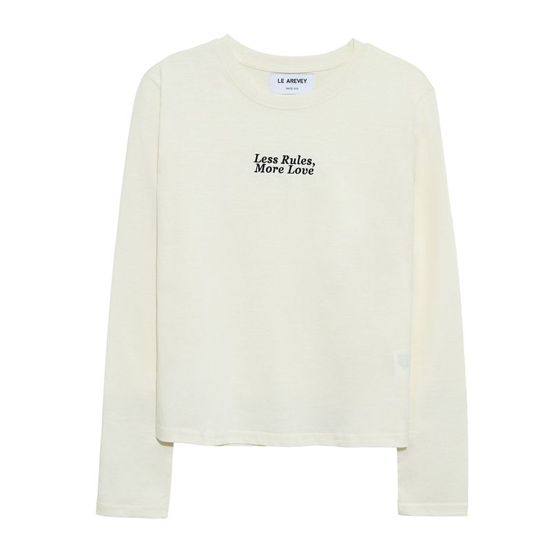 LE AREVEY（アルヴェイ）の「スリーブTシャツ クリーム（トップス）」