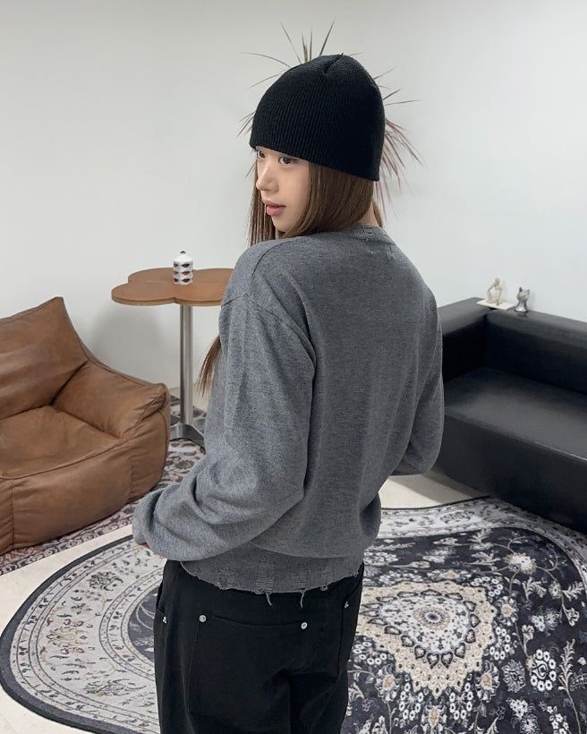 Dio Damaged Cardigan