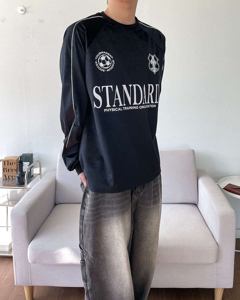 Velvet Soccer Long-Sleeved T-shirt