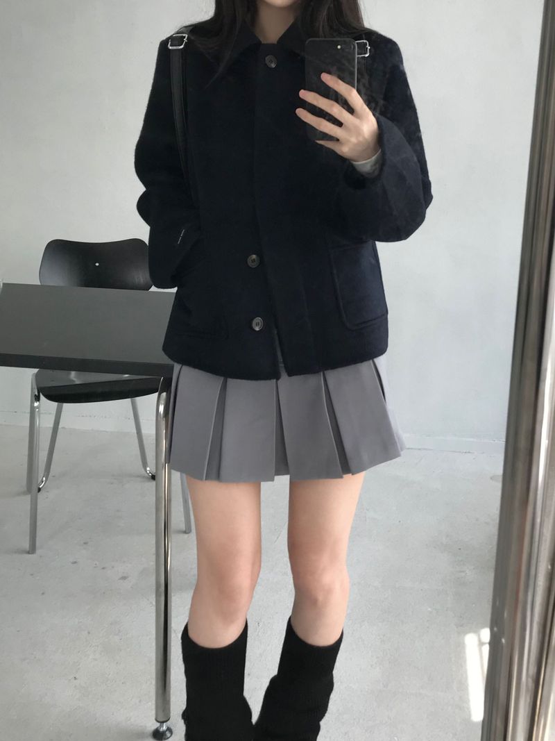 Vera Pleats Mini Skirt (3 colors)