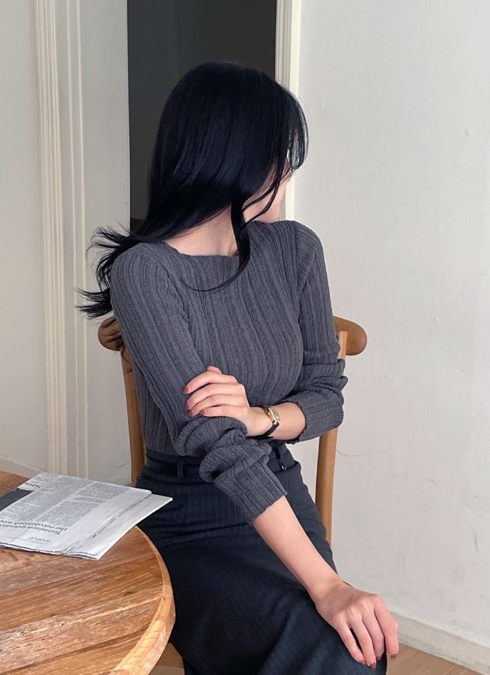 Newton Boatneck Ribbed Knit