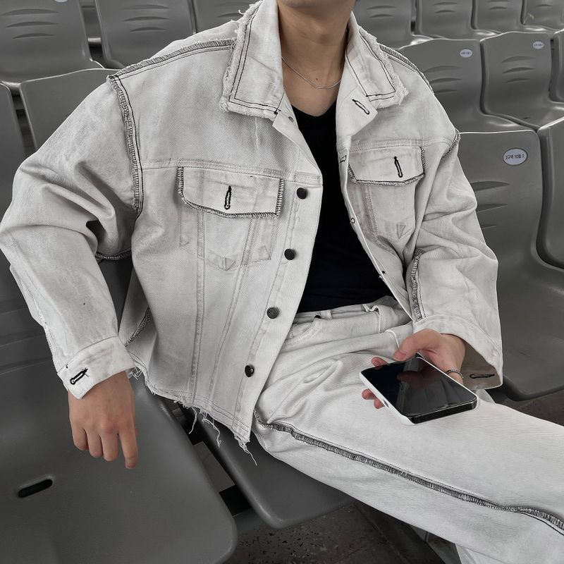 COZINESS（コジネス）の「MG650 Stitch Dirty Wash Crop Jacket （Jackets/Outerwear）」
