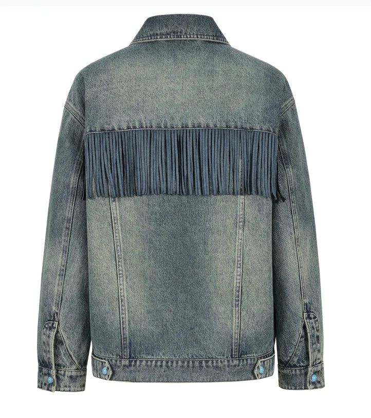 13DE MARZO Western Cowboy Denim Jacket