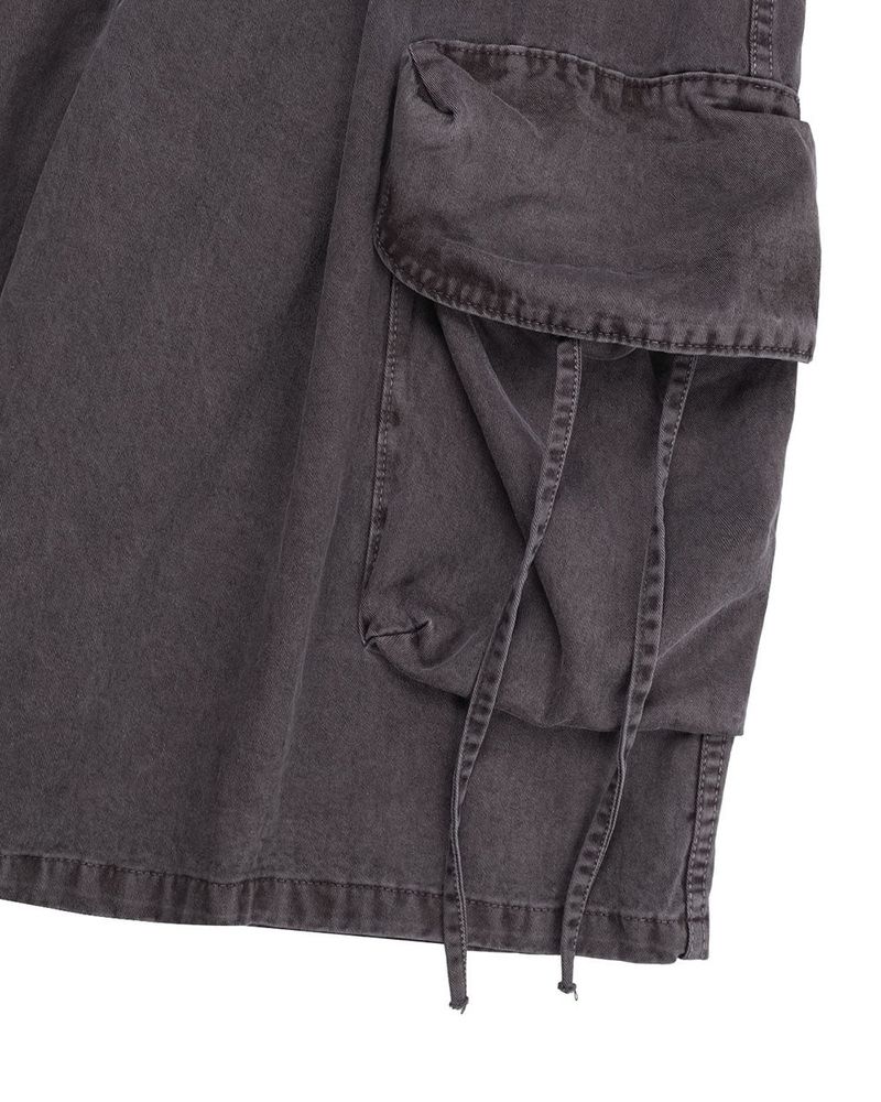 DROON Pigment Strap Cargo Bermuda