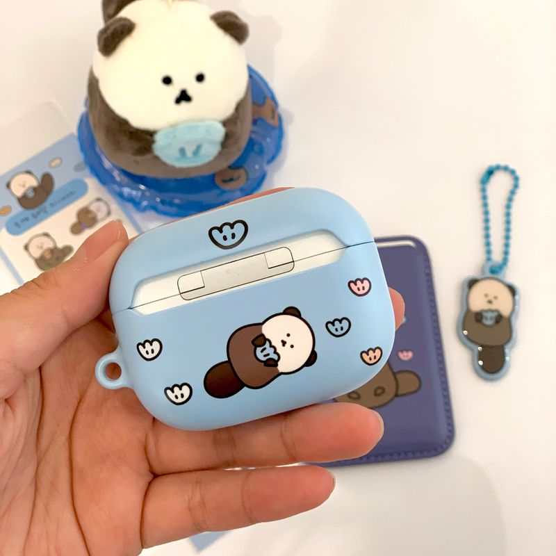 Sea otter Chanibear Airpods Case (BLUE)