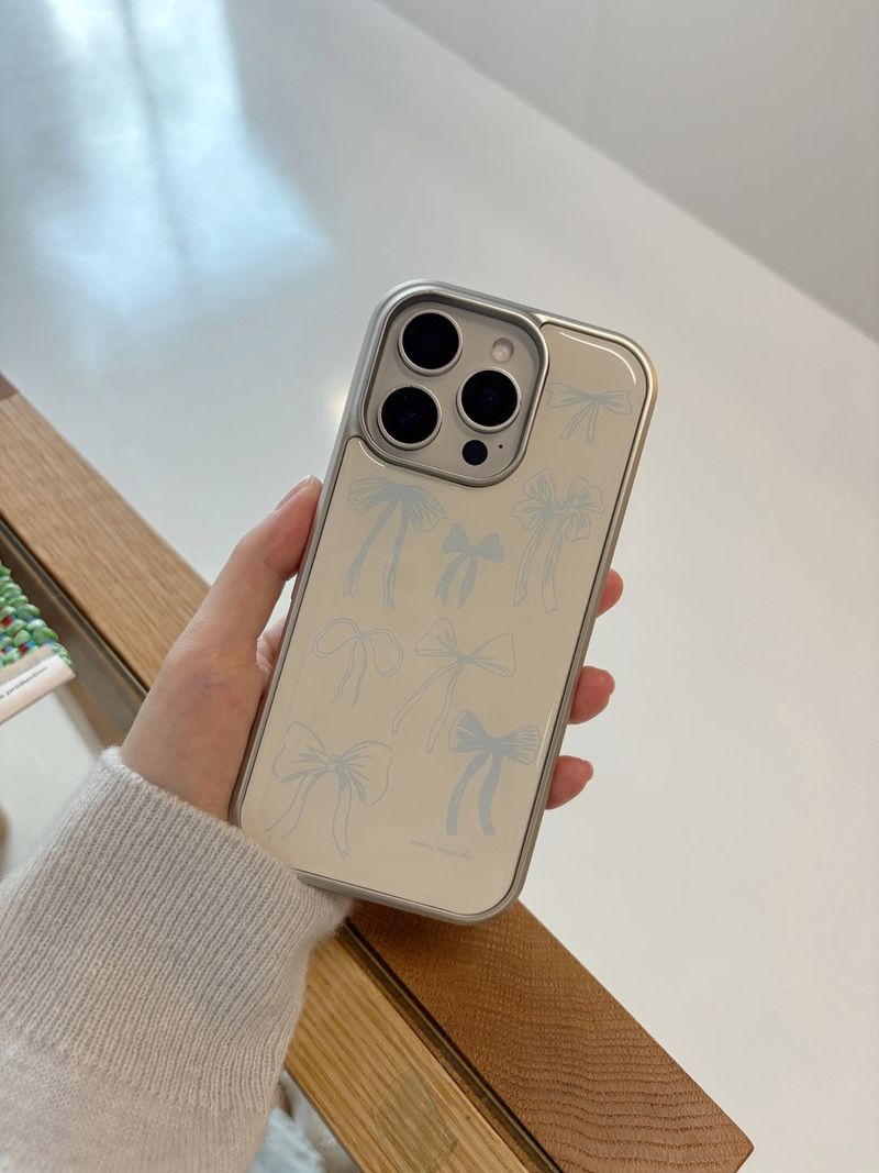 silver ribbon  phone case