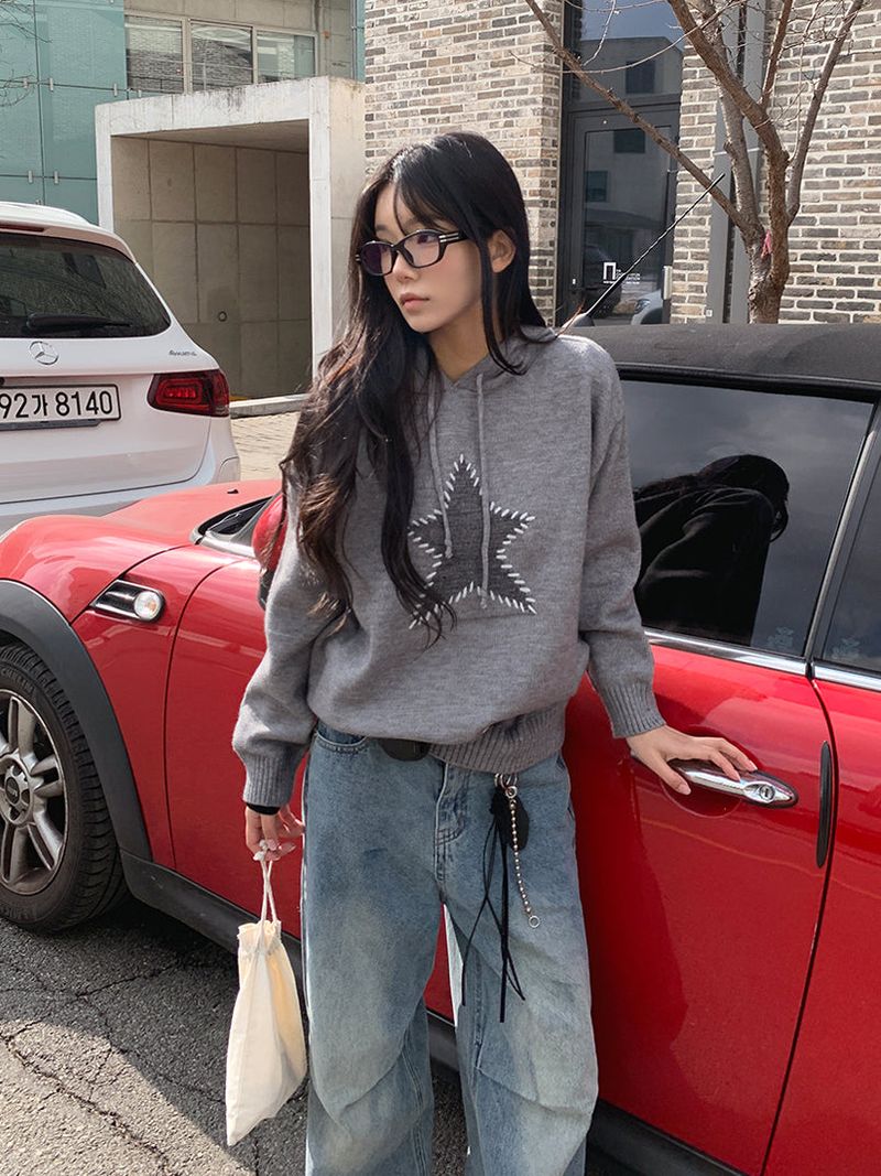 VINTAGE STAR HOODIE KNIT