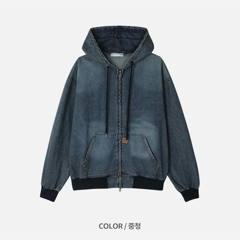 Nostalgia Work Hood Zip-Up (2 Colors)