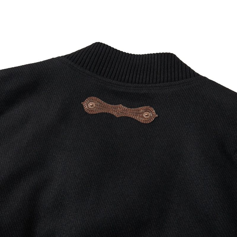 Wool blouson jacket / Black