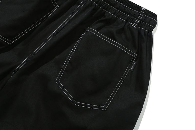 DOUBLE STRING HALF PANTS_BLACK