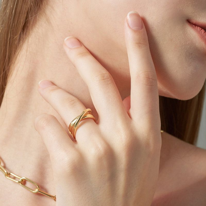 noonoofingers(ヌヌフィンガース)の「TWO HEART LINE RING_11(Accessories)」